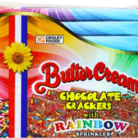 Butter Cream Choco Crackers With Rainbow G | 25g 10pcs
