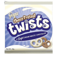 Goya Pretzel Twist Cream White Chocolate | 21g