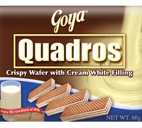 Goya Quadros Crispy Wafers White Choco | 60g