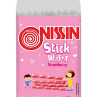 Nissin Stick Wafer Strawberry G | 22g 10pcs