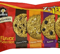Quaker Cookies Variety Pack | 200g 7pcs+1