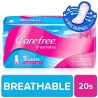 Carefree Breathable Panty Liners Flats 20s